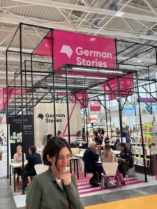 Oetinger-Verlegerin Julia Bielenberg in Bologna (Foto: Thilo Schmid)